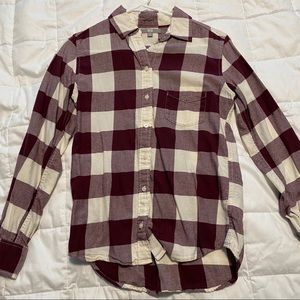 Uniqlo Maroon Flannel